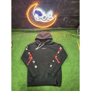 Air Jordan Mens‎ Black Jumpman Hoodie Sweatshirt Size SM Big Logo